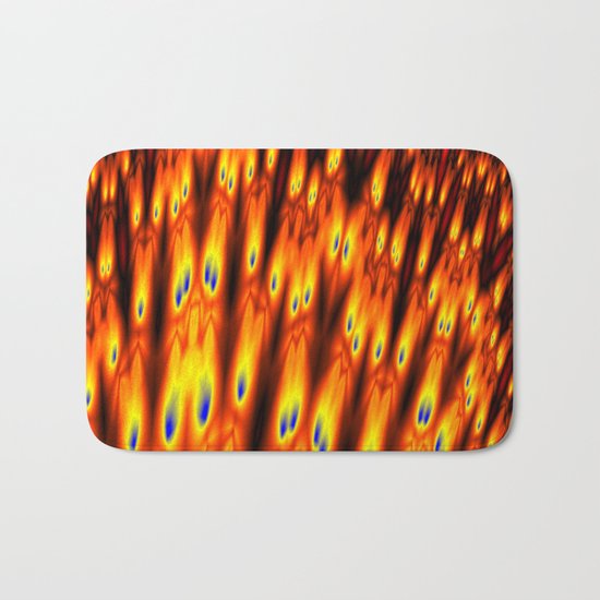 firebodies with blue eyes Bath Mat