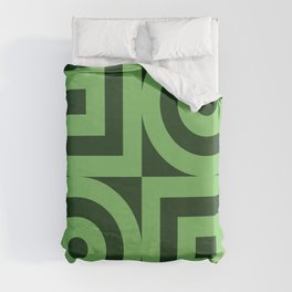 Vanishing Point - Mixed - Easy Being Green Duvet Cover