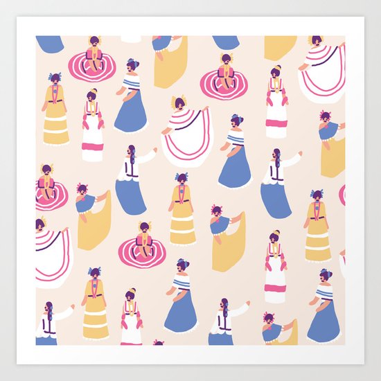 Panamanian Girls Art Print