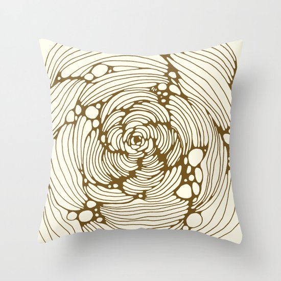 gold Throw Pillow