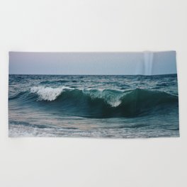 Atlantic Ocean Waves Beach Towel