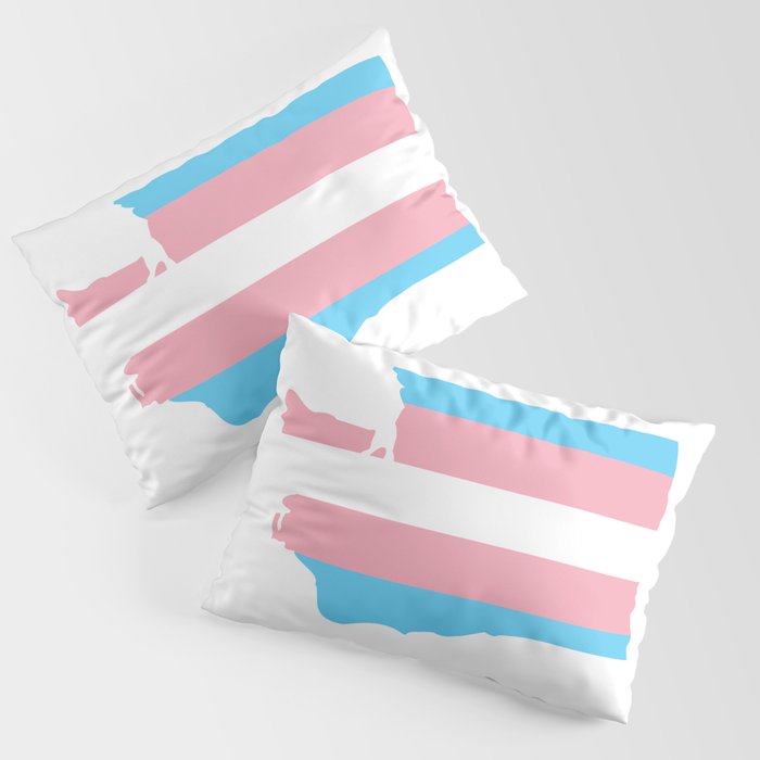 Washington State Seattle Transgender Pride Pillow Sham