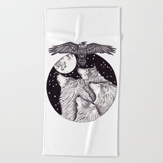 Catch The Moon Beach Towel