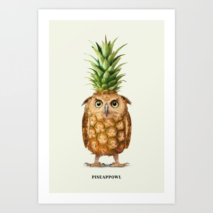 Pineappowl Art Print
