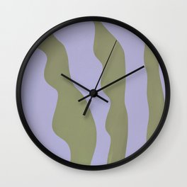 Abstract plant home decor art, minimal, unique  Wall Clock