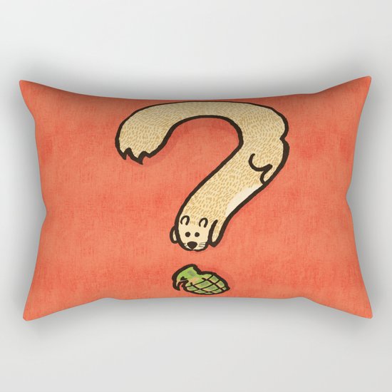 Curiosity: it kills Rectangular Pillow