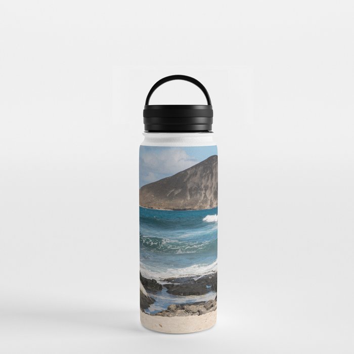 Monk Seal on Oahu at Makapu'u Beach Water Bottle