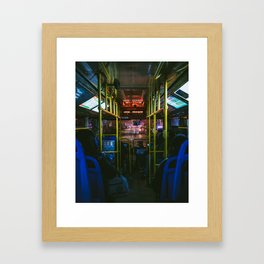 The Night Bus Framed Art Print