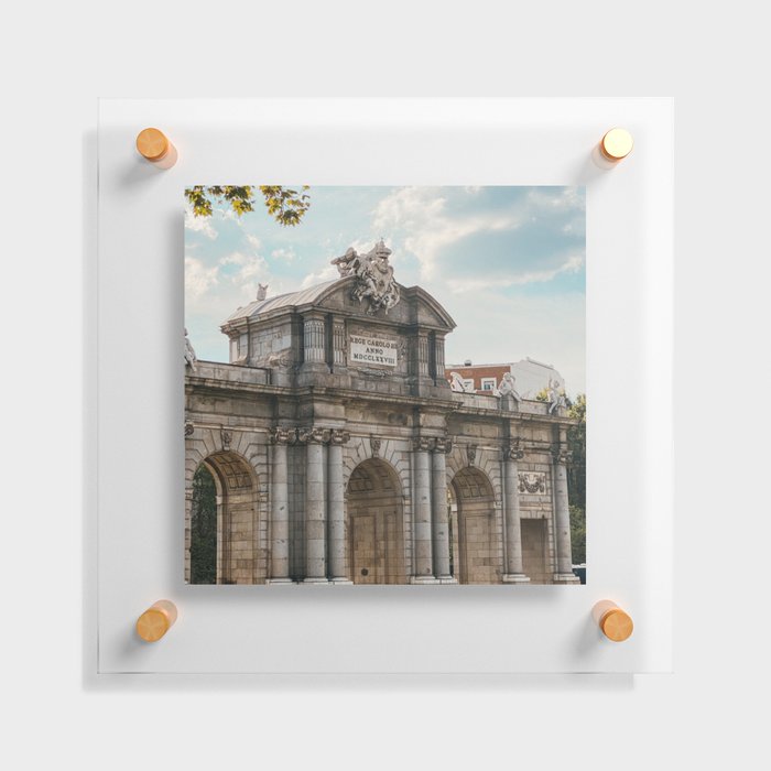 Spain Photography - The Beautiful Gate Called Puerta De Alcalá  Floating Acrylic Print
