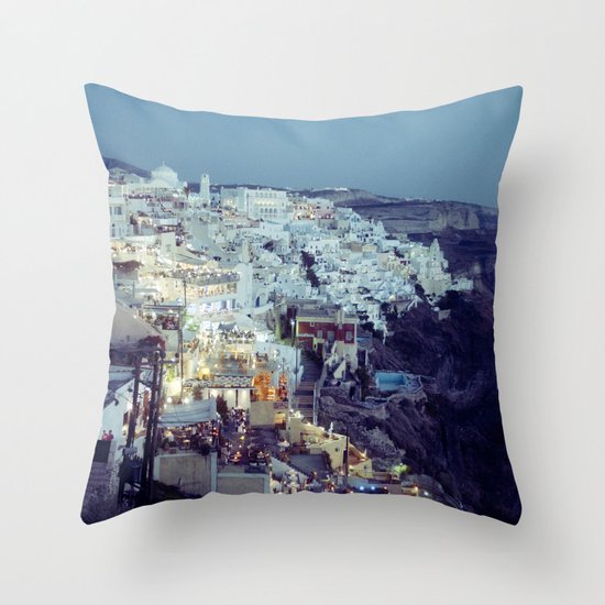 Fira at Dusk II Throw Pillow
