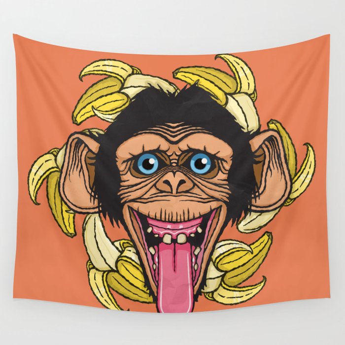 chimp Wall Tapestry