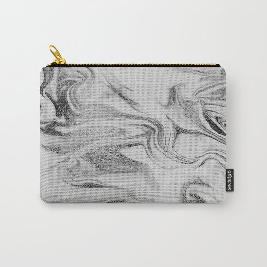 Spilled Ink Marble Carry-All Pouch