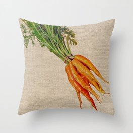 Carrots Throw Pillow