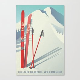 Ski New Hampshire - Gunstock Mountain Canvas Print