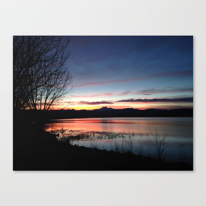 Sunset at the Lake Canvas Print