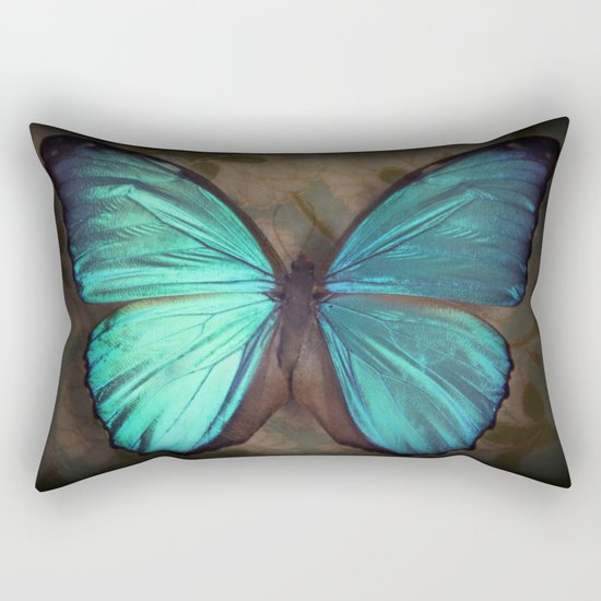 Vintage Butterfly Rectangular Pillow