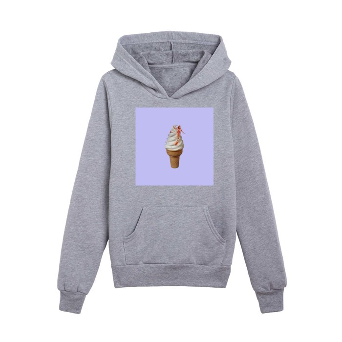 sweet surf 2 lavender Kids Pullover Hoodie