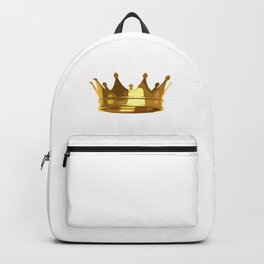 Royal Shining Golden Crown for King or Queen Backpack
