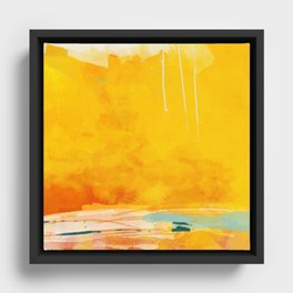 sunny landscape Framed Canvas