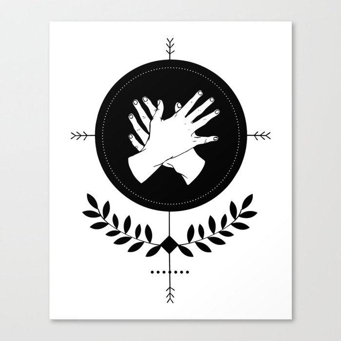 Forest Hands Sigil Canvas Print