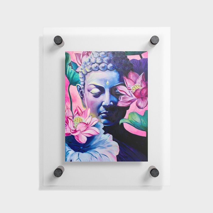 The Spiritual Self - The Buddha 2, Buddha Painting, Original Acrylic Art Floating Acrylic Print