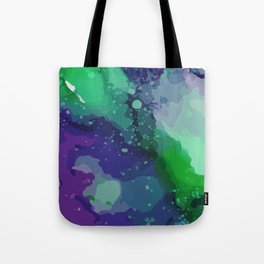 Modern Abstract blue Green Violet  Tote Bag