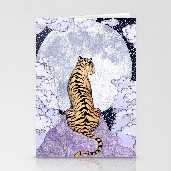 Tiger Moon | Colour Version Stationery Cards