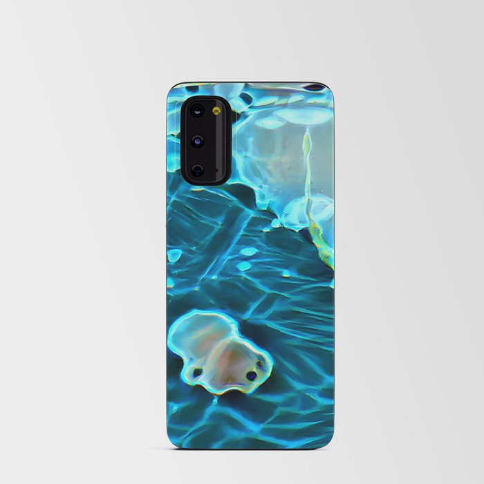 Life in the seabed - Modern abstract digital surface artwork Android Card Case