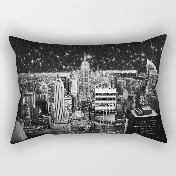 Starry Night in New York Rectangular Pillow