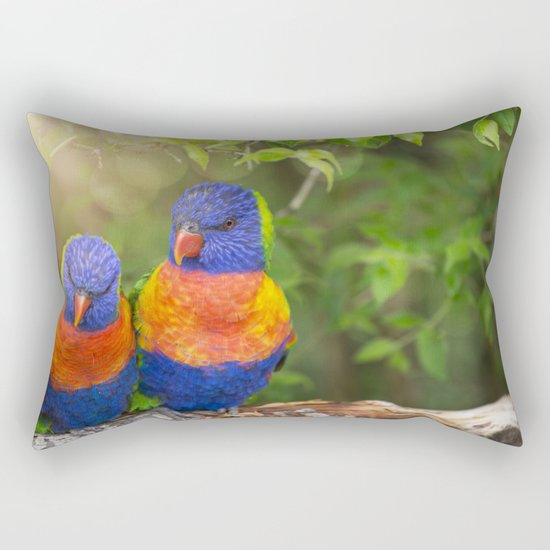 Birds in Love Rectangular Pillow