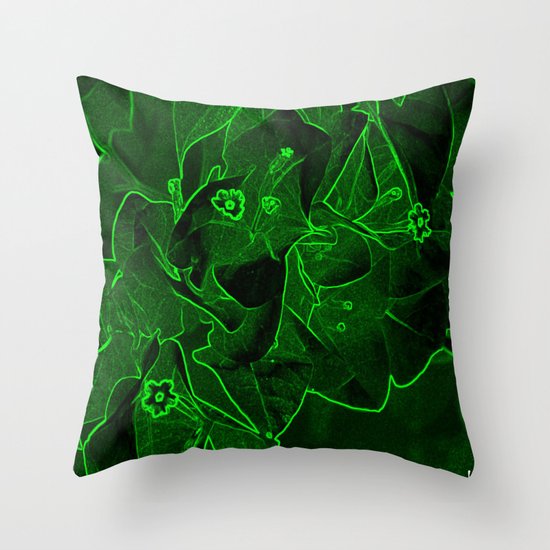 Ali - green Throw Pillow