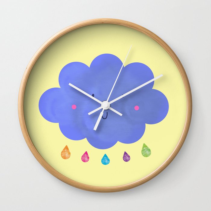 Happy cloud Wall Clock