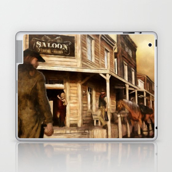 SALOON Wild West Cowboy Laptop & iPad Skin