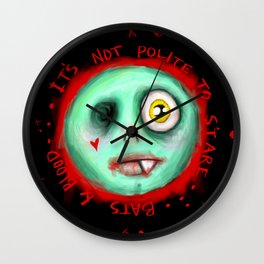 IT'S NOT POLITE TO STARE Wall Clock