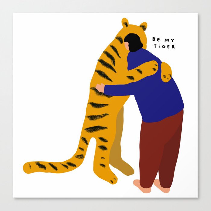 Be my tiger Canvas Print