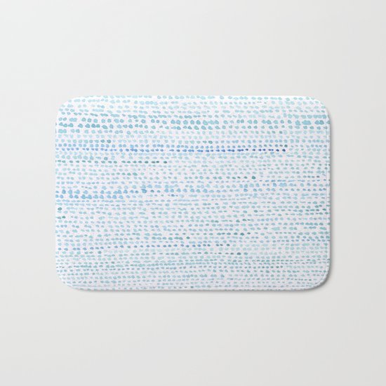 BLUE/GREEN DOTTED PATTERN Bath Mat