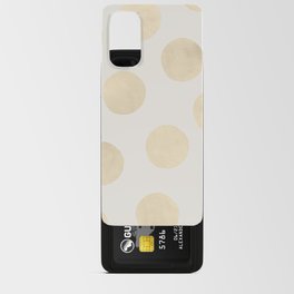 Gold Polka Dots Android Card Case