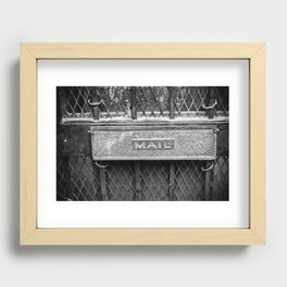 Signs: Mail Recessed Framed Print