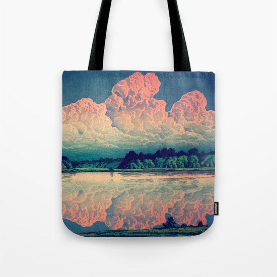 Admiring the Clouds in Kono Tote Bag