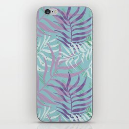 Summer textured abstract leaf pattern design  iPhone Skin