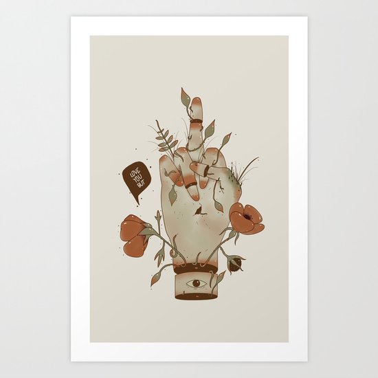 Love you but... Art Print