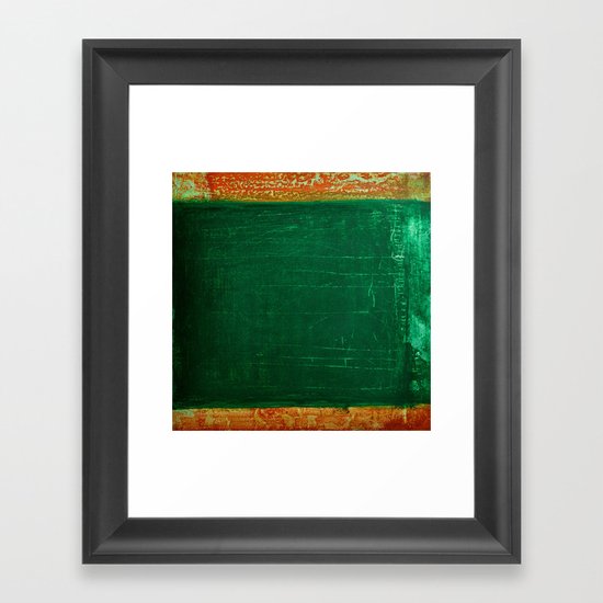 GREEN Framed Art Print