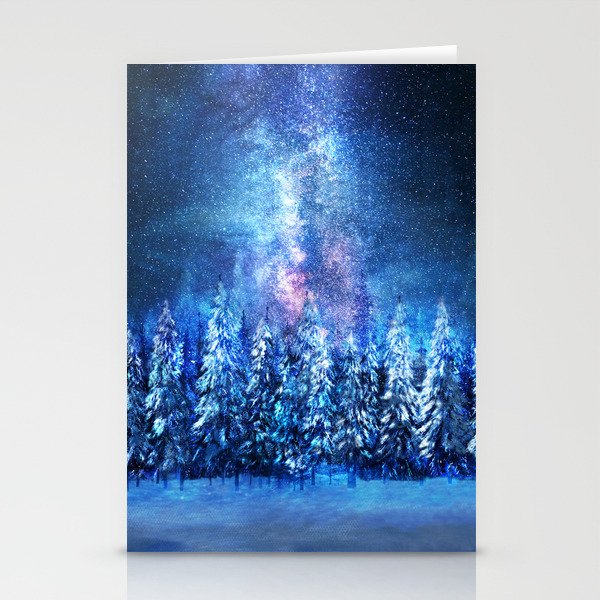 Forest under the Starlight Stationery Cards