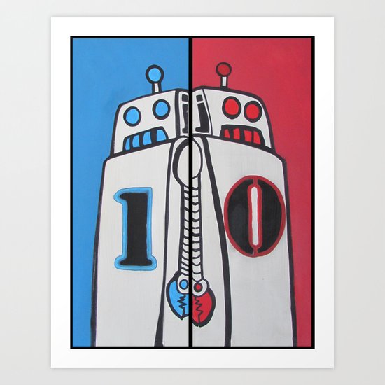 Binary Brothers Art Print