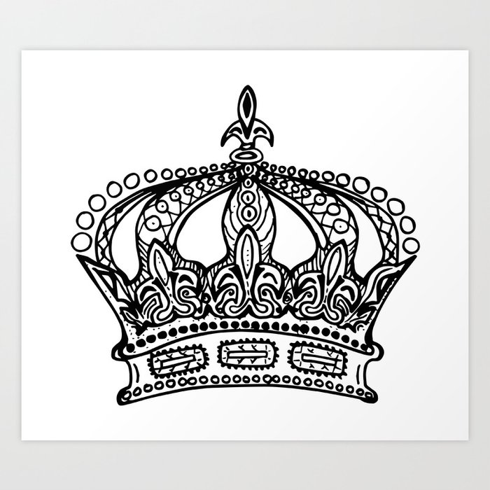 Queen Crown Art Print By Kargarvi Society6