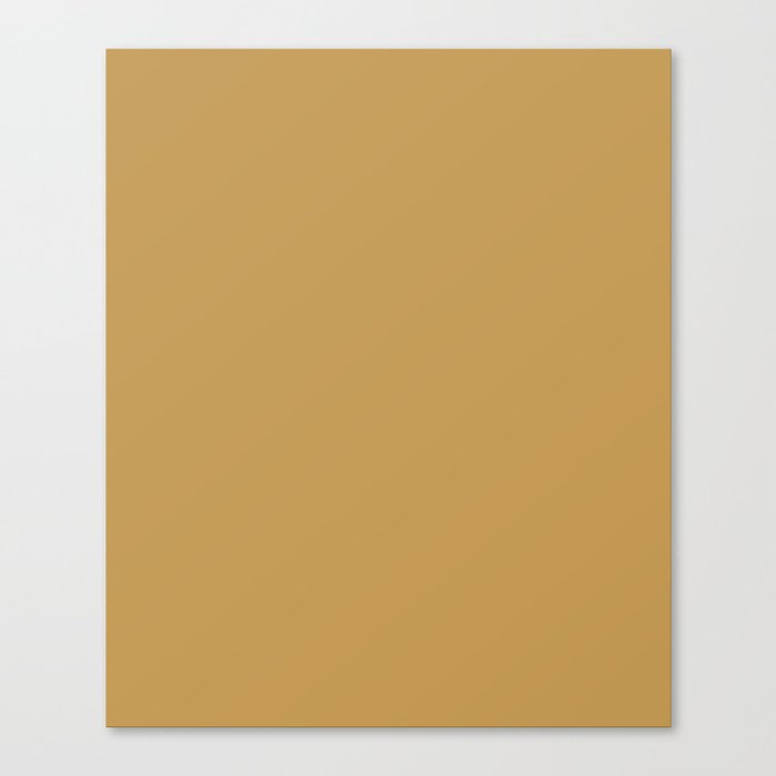 Aztec Gold - solid color Canvas Print