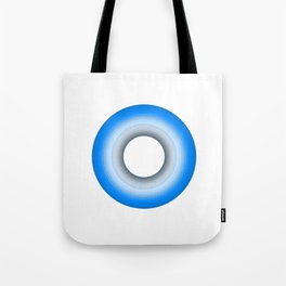 Simple Blue Circle in Rings Tote Bag