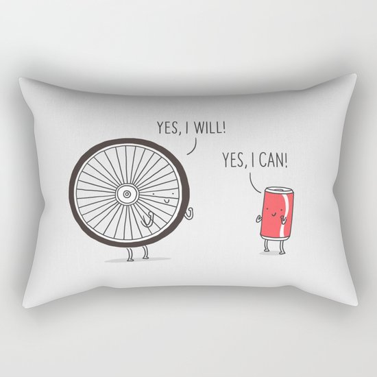 I will, I can Rectangular Pillow