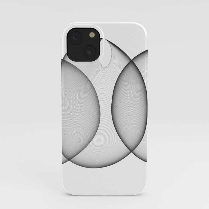 Black and White Bubbles iPhone Case