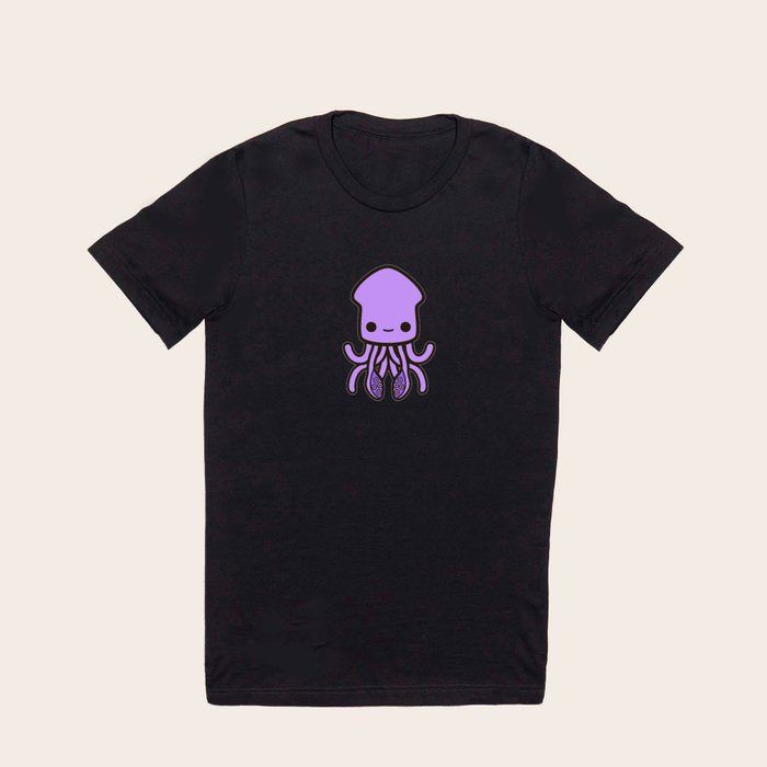 Cute purple squid T Shirt by peppermintpopuk Society6